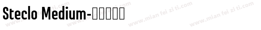 Steclo Medium字体转换